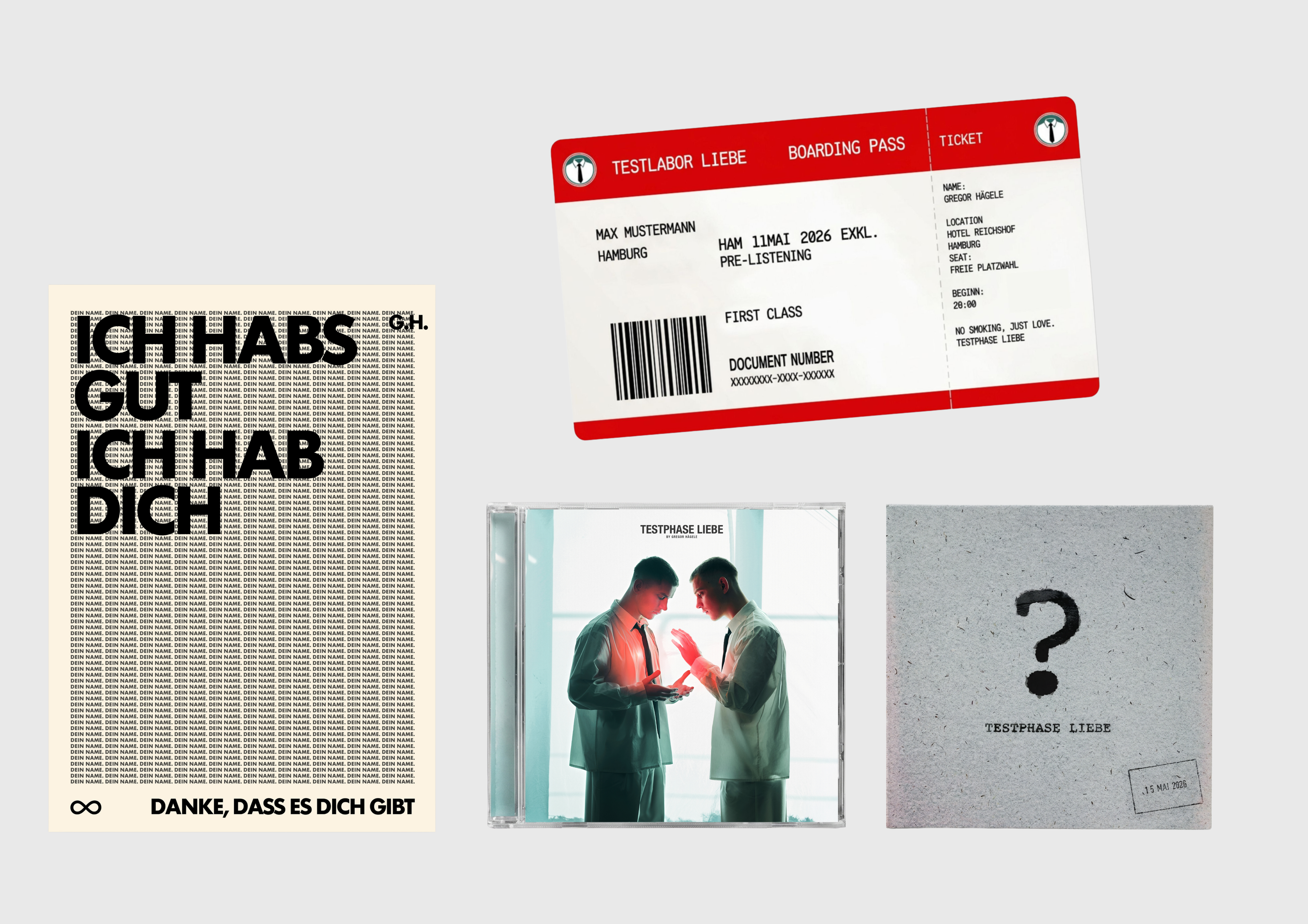 GREGOR HÄGELE - TESTPHASE LIEBE PRE-LISTENING E-TICKET BUNDLE - HAMBURG